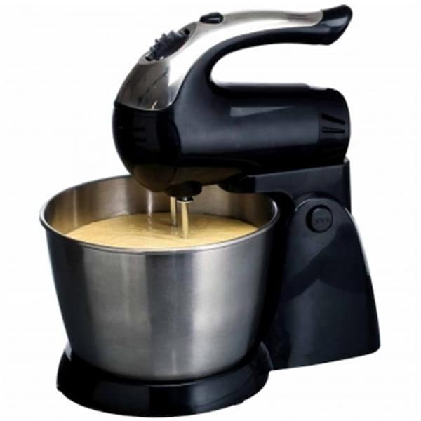 Cookhouse 5-Speed 200 Watt Stand Mixer Stainless Steel Bowl; Black - CO97271