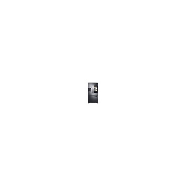 Almo 27-cu. ft. 3-Door French Door Family Hub Refrigerator in Black Stainless - RF27T5501SG