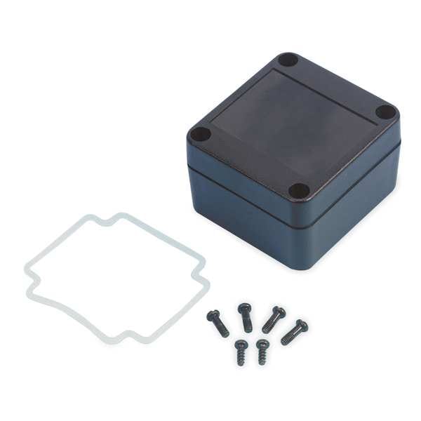 Box Enclosures Polycarbonate Electrical Enclosures, 1.6 in H, 2-1/2 in D, 2-1/2 in W, NEMA 4X - BEN-10PBK