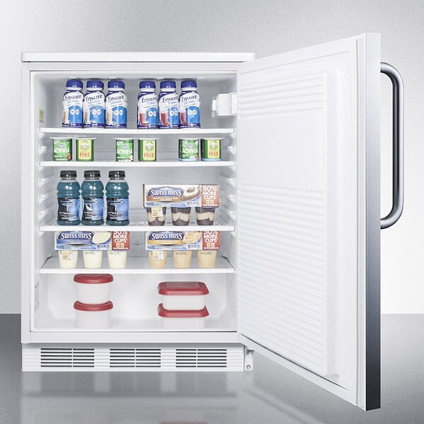 Summit Appliance Div. Summit  Commercial Undercounter All Refrigerator 5.5 Cu. Ft. White - FF7LWSSTB
