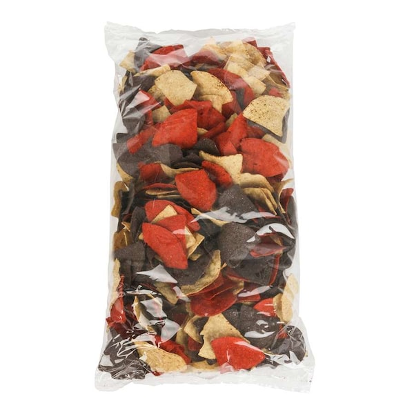 Mission Foods Tri-Color Triangle Tortilla Chips de 2lb, paquete de 6 - 8613
