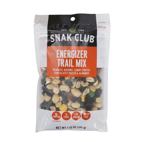 Club de bocadillos Snak Century Energizer Mezcla de Frutas Secas 6.75 oz., Paquete de 6 - 1721459