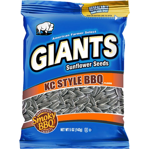 Semillas de barbacoa Giant Snack Giants 5 oz., paquete de 12 - 33575