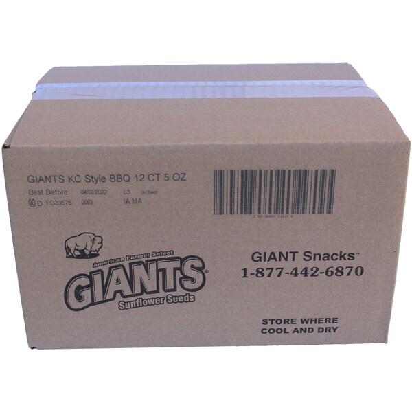 Semillas de barbacoa Giant Snack Giants 5 oz., paquete de 12 - 33575