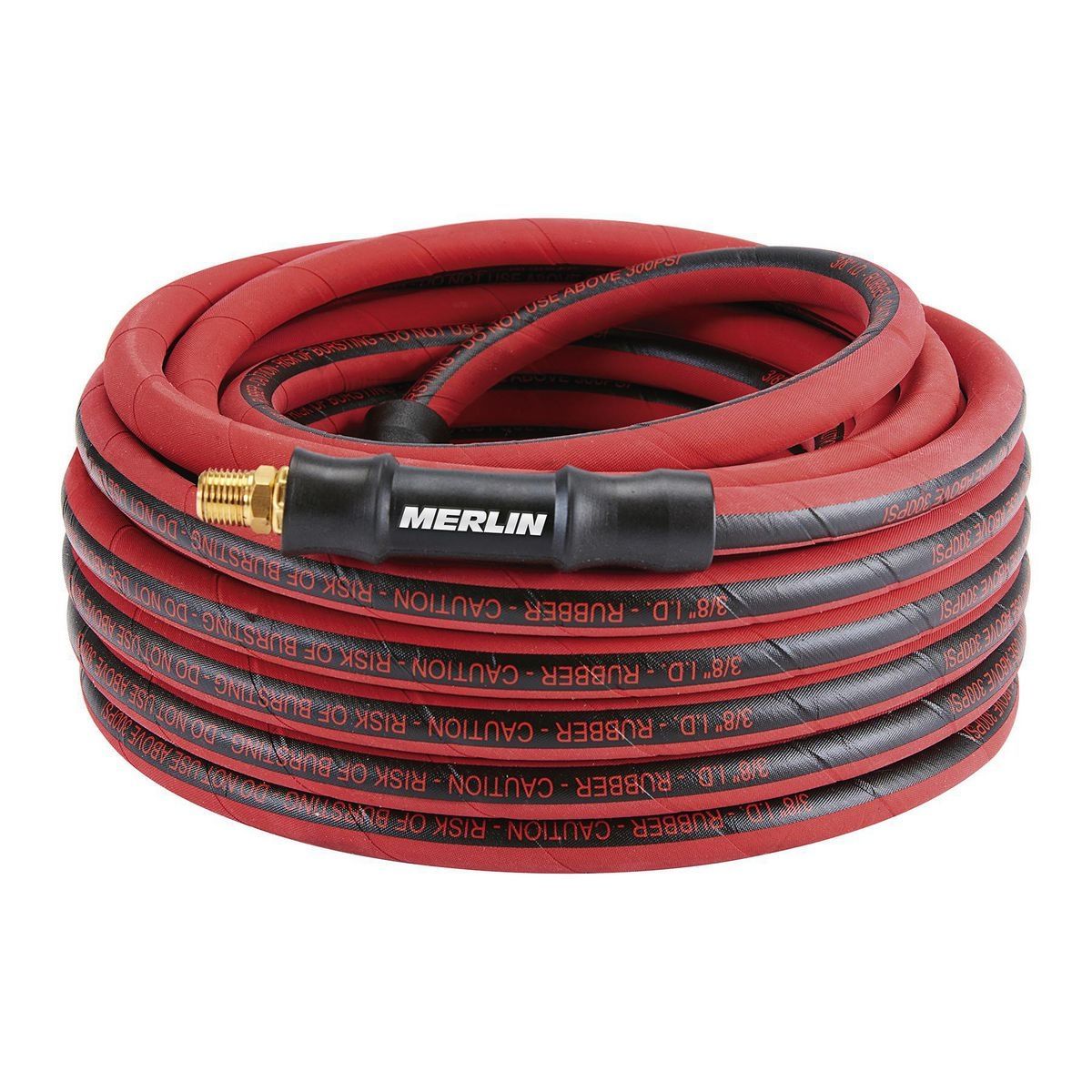 Manguera de aire de hule premium Merlin de 3/8 de pulgada x 50 pies - 58538