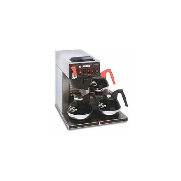 Bunn 12 Cup Dual-Voltage Auto Coffee Brewer With 3 Warmers, CWTF-DV - 12950.0409