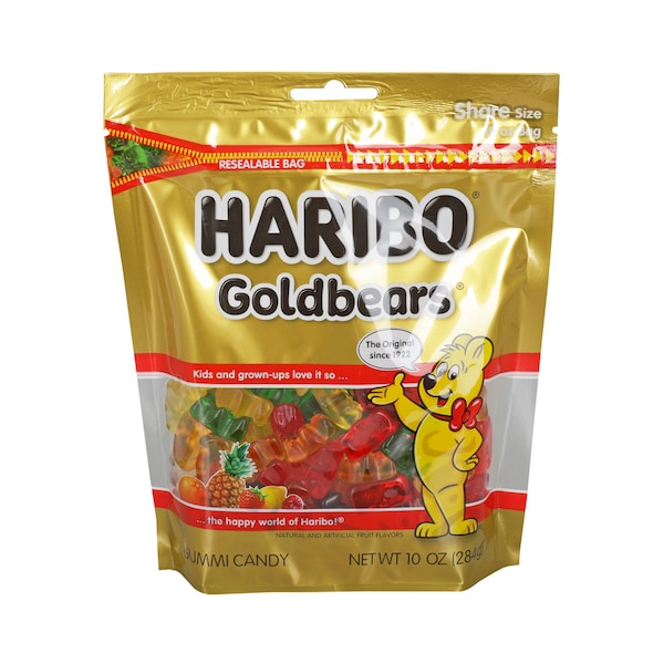Haribo Haribo Dulces Gold-Bears en bolsa de 10 oz., paquete de 8 - 30254