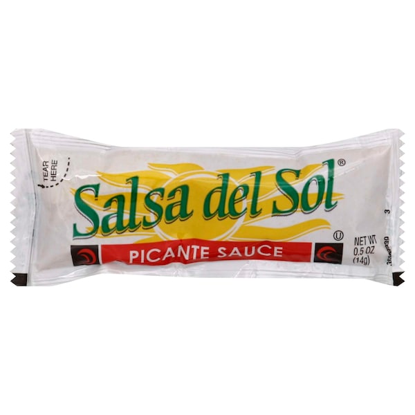 Salsa Del Sol Paquetes de Salsa Picante 0.5 oz, PK200 - 78000407