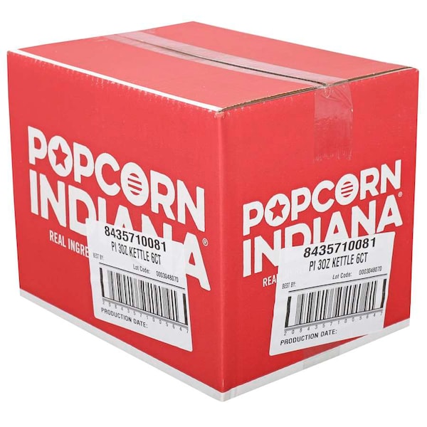 Palomitas de maíz Popcorn Indiana Kettle Corn de 3 oz. Bolsa, paquete de 6 - 8435710081