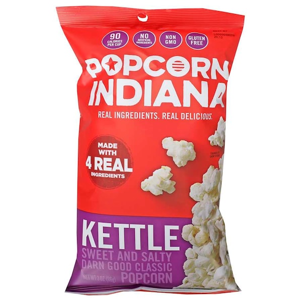 Palomitas de maíz Popcorn Indiana Kettle Corn de 3 oz. Bolsa, paquete de 6 - 8435710081