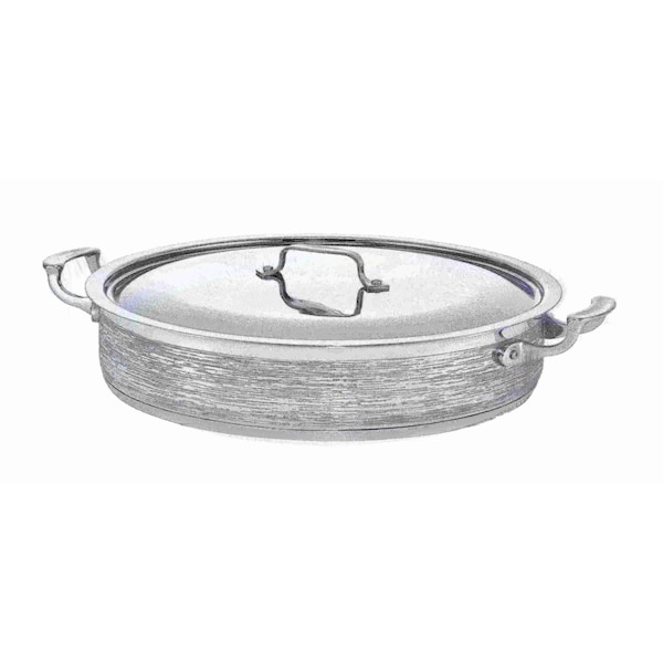 Bon Chef Cucina 9 Qt Pot W/Cover Rain Finish Indbottom 14 3/4" Dia X 3 3/8" H / 9 Qt - 60032RAIN