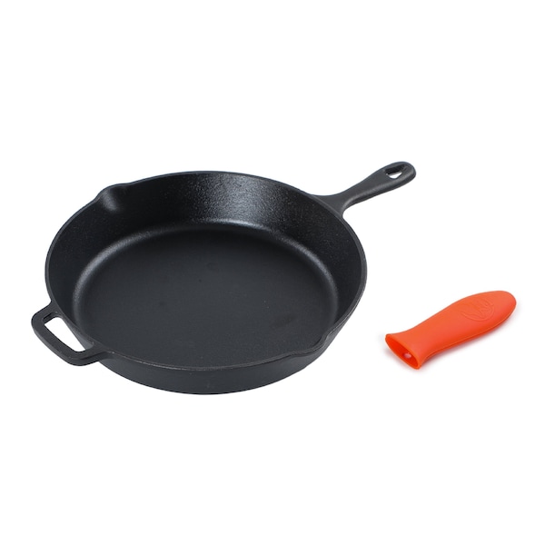 Commercial Chef Cast Iron Skillet Pan 12'' Skillet - CHFL12