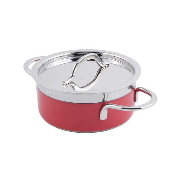 Bon Chef Classic Country French Coll Pot W/Cover 7" X 3"  1 Qt 22 Oz - 60299RED