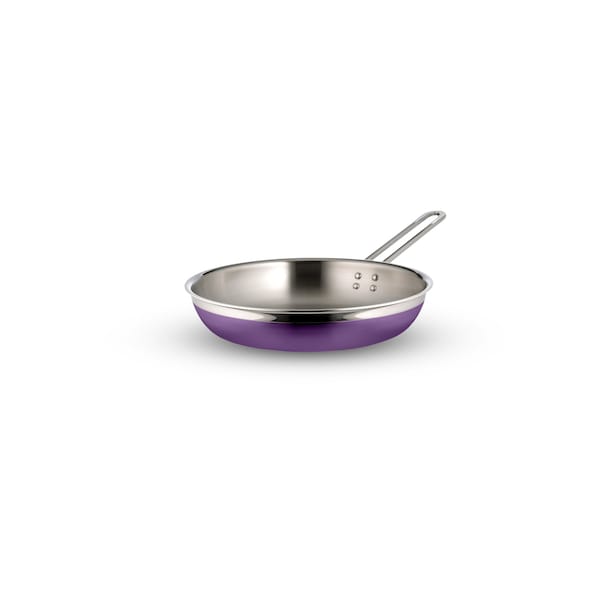 Bon Chef Country French 2 Saute Pan/Skillet-Long Hndle No Cov  11 3/4"X2 3/8"  3 Qt 4 Oz - Purple - 71309-CF2-P