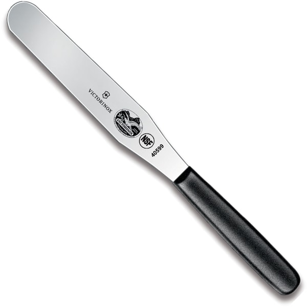 Swiss Army Brands 2023 Victorinox 40599 Kitchen Black Spatulas, 6In Straight Icing With Peggable Sheath - VIC-5.2603.15