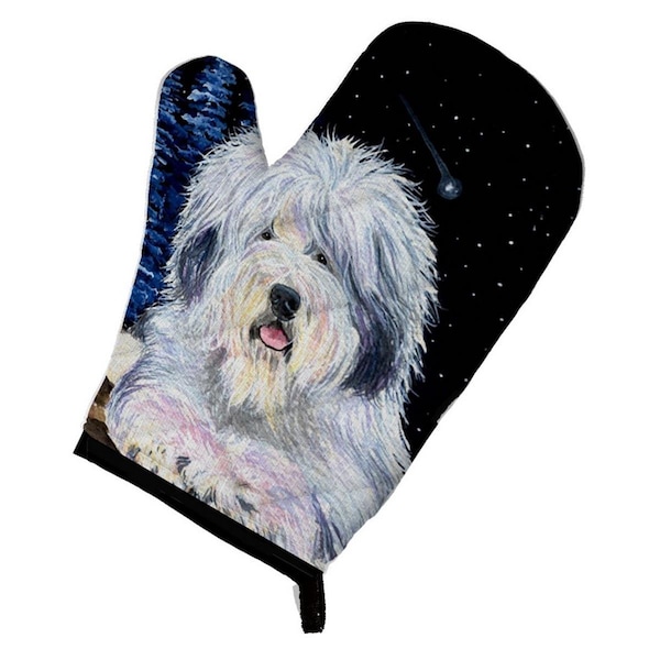 Carolines Treasures Starry Night Old English Sheepdog Oven Mitt - SS8443OVMT
