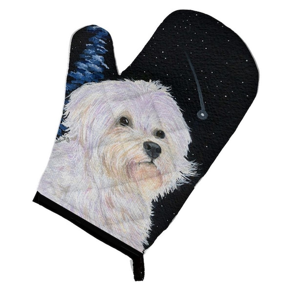 Carolines Treasures Starry Night Maltese Oven Mitt - SS8461OVMT