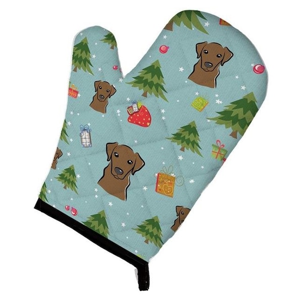 Carolines Treasures Carolines Treasures BB5023OVMT Christmas Chocolate Labrador Oven Mitt - BB5023OVMT