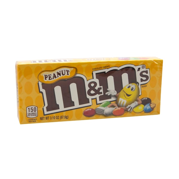 Caja de película M&M's cacahuate de M&M's de 3.1 oz., PK12 - 313609