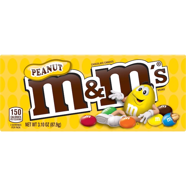 Caja de película M&M's cacahuate de M&M's de 3.1 oz., PK12 - 313609