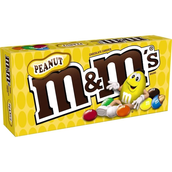 Caja de película M&M's cacahuate de M&M's de 3.1 oz., PK12 - 313609
