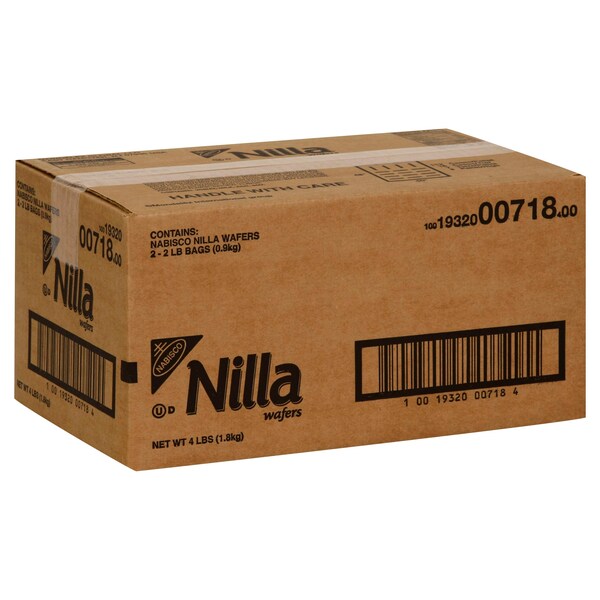 Galletas Nilla Wafers Kosher Nabisco de 4 libras, bolsa de 2 piezas - 00718.
