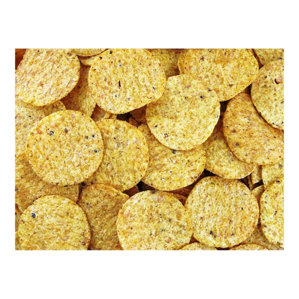 Cgb CGB Tortilla Chips de grano entero redondas a granel paquete de 2 libras, paquete de 3 - 10200