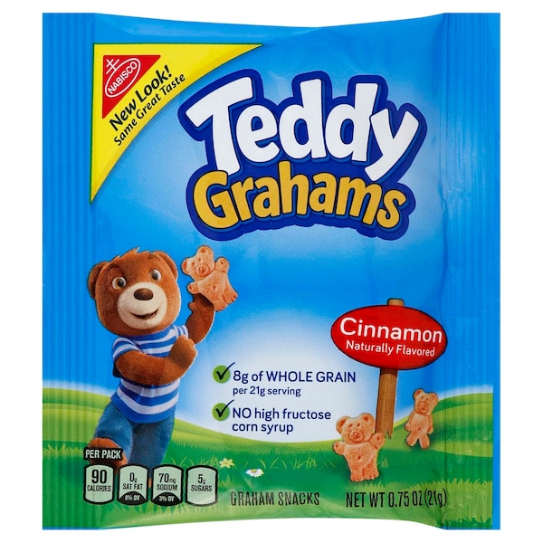 Galletas de Canela Teddy Grahams Nabisco Teddy Graham en Paquete de .75 oz, PK150 - 01670