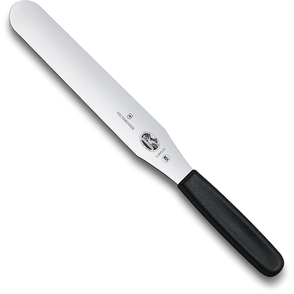 Swiss Army Brands 2023 Victorinox 40690 Kitchen Black Spatulas, 8In Straight With Peggable Sheath - VIC-5.2603.20
