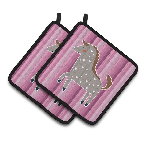 Carolines Treasures Horse Pair of Pot Holders - BB6759PTHD