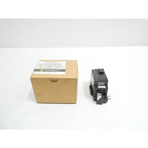 Square D Miniature Circuit Breaker, QO Series, 100A, 2 Pole, 120/240V AC, 22kA at 120/240V AC - QOM100VHL