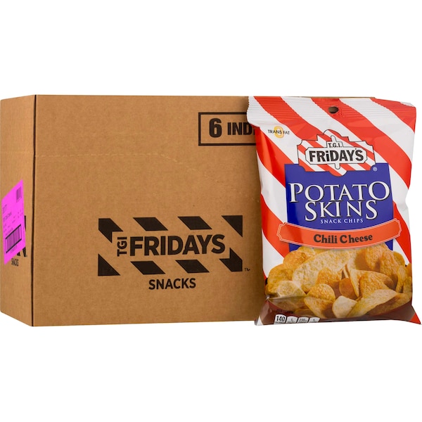Papas a la piel con chile y queso de TGI Friday's en bolsa de 3 oz, paquete de 6 - 30177