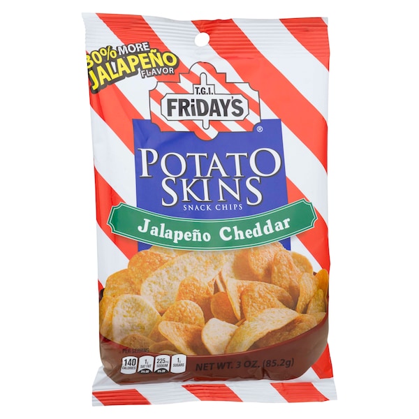 Viernes de TGI Friday's Skins de Papa con Jalapeño y Cheddar de 3 oz. Bolsa, paquete de 6 - 30641