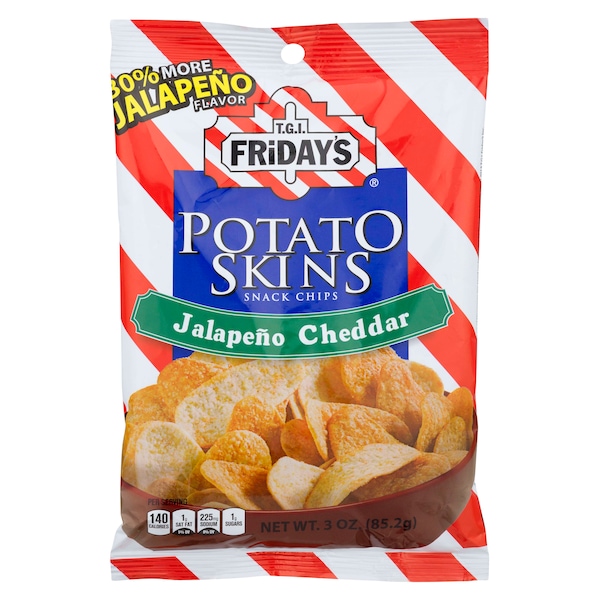 Viernes de TGI Friday's Skins de Papa con Jalapeño y Cheddar de 3 oz. Bolsa, paquete de 6 - 30641