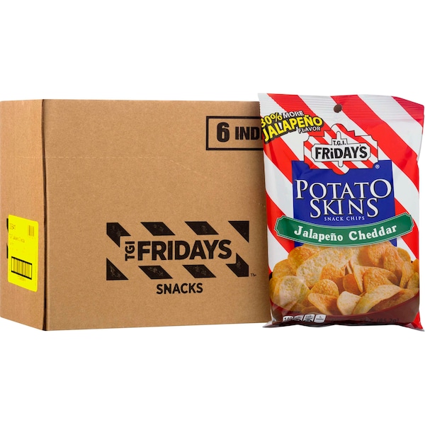 Viernes de TGI Friday's Skins de Papa con Jalapeño y Cheddar de 3 oz. Bolsa, paquete de 6 - 30641