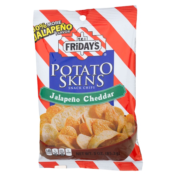 Viernes de TGI Friday's Skins de Papa con Jalapeño y Cheddar de 3 oz. Bolsa, paquete de 6 - 30641