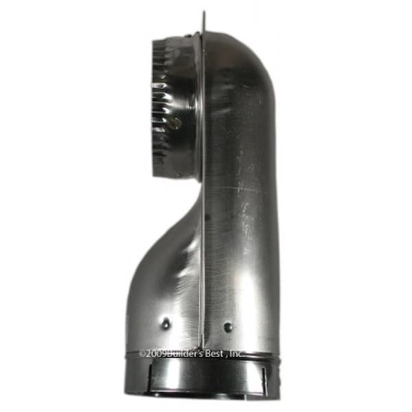 Tinkertools 4 in. 90 degrees Aluminum Wall Offset Elbow - TI335623