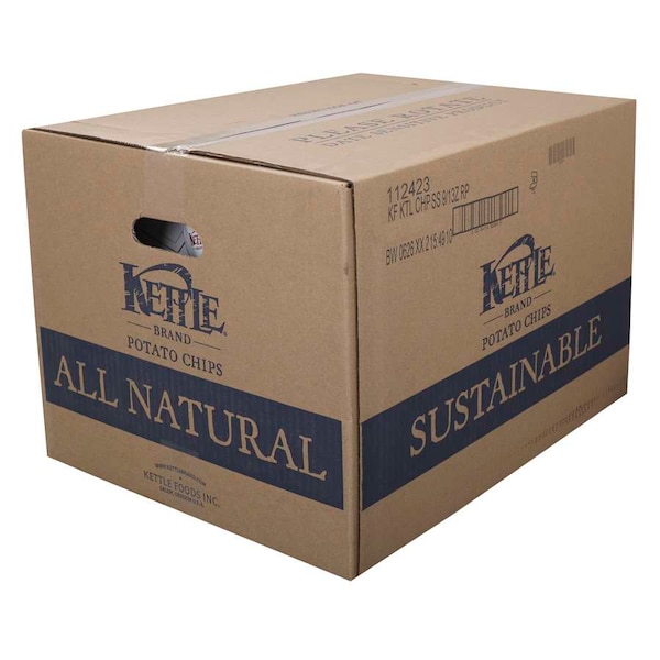 Kettle Foods Kettle Potato Chip Restaurante Paquete de 13 oz. de Sal Marina, PK9 - 112423