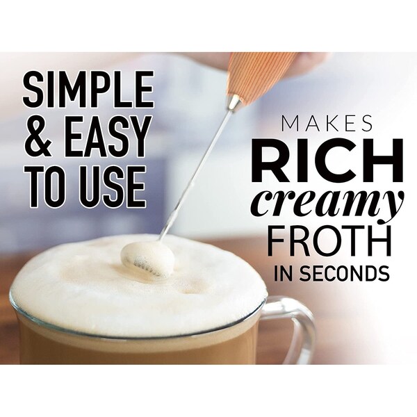 Zulay Kitchen OG Milk Frother  Holster Stand  Oak - ZULB08CGGYGZ2