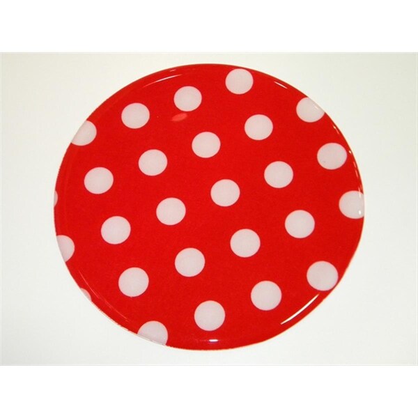 Andreas Red or White Dots Round Silicone Mat Jar Opener trivets 3PK - JO161