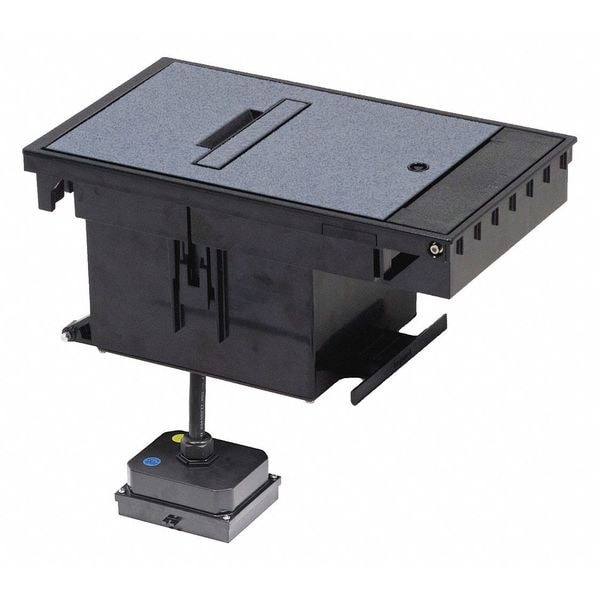 Wiremold Box Cover Assy, Outdoor, GY, L530R Recep - XB814CL530GY