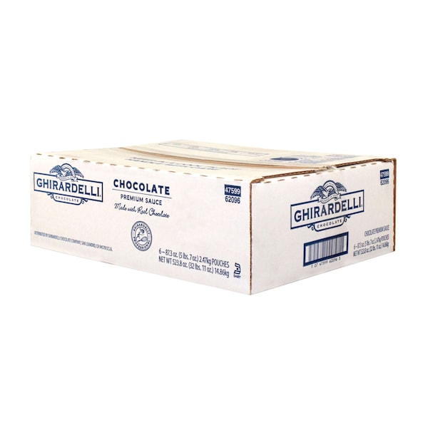 Salsa de Chocolate Premium Ghirardelli Black Label en Pouch de 87.3 oz, paquete de 6 - 62096