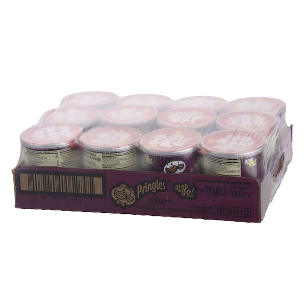 Pringles Papas Crujientes BBQ 1.4 oz., Paquete de 12 - 3800018372