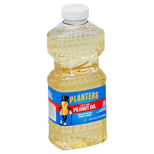 Planters Aceite de Cacahuate Puro al 100% en Botella de Plástico de 24 oz, Paquete de 12 - 10029000078274