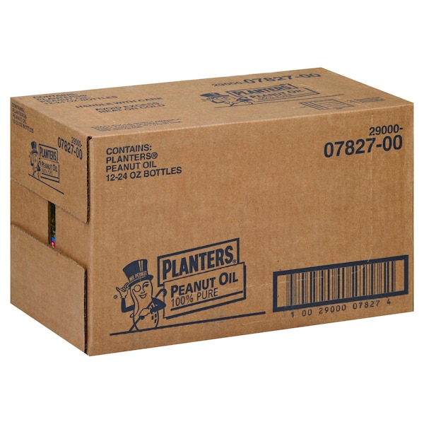 Planters Aceite de Cacahuate Puro al 100% en Botella de Plástico de 24 oz, Paquete de 12 - 10029000078274