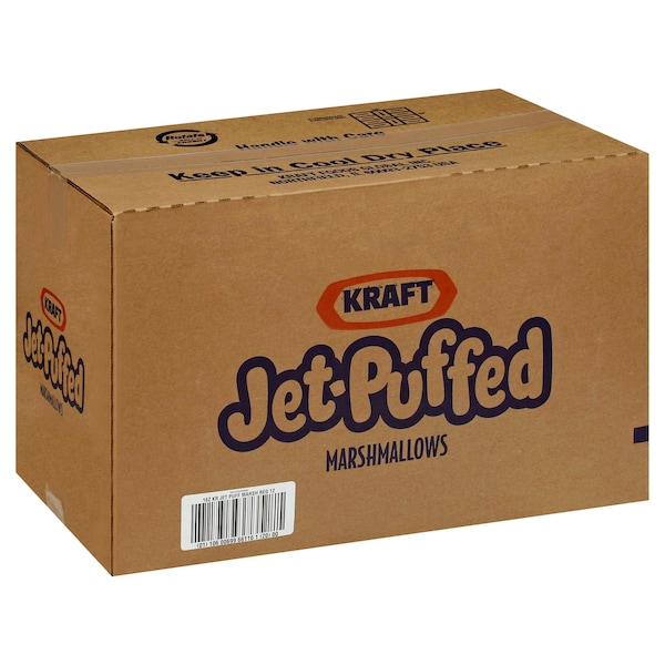 Marshmallows blancos de tamaño regular Jet-Puffed en bolsa de 1 libra, paquete de 12 - 10600699661161