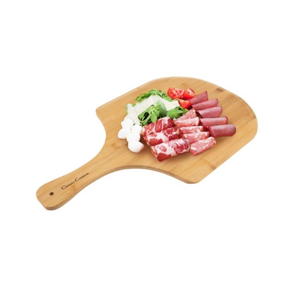 Hastings Home Pizza Peel, Bamboo Classic Paddle for Baking, Cooking, Party Serving Tray for Cheese, Bread, Charcuterie - 461586GEQ