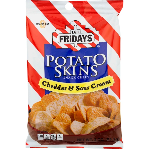 Viernes de TGI Friday's Papas a la Cheddar y Crema Agria 3 oz. Bolsa, Paquete de 6 - 30306