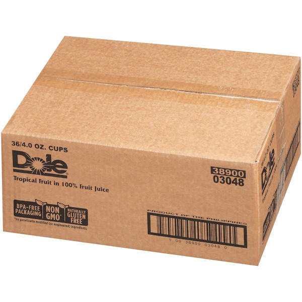 Frutas Tropicales Dole en Taza de 4 oz. con Jugo, Paquete de 36 - 03048