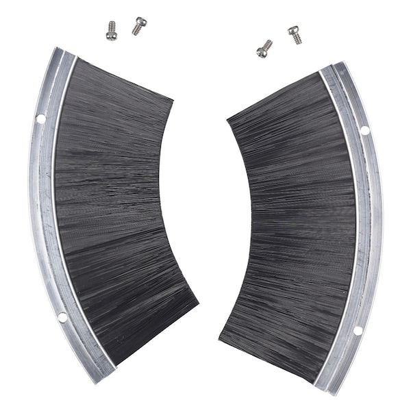 Hubbell Wiring Device-Kellems Recessed 10" Series, Recessed Cover Assembly, Egress Door Brushes - S1R10CVRBRUSH